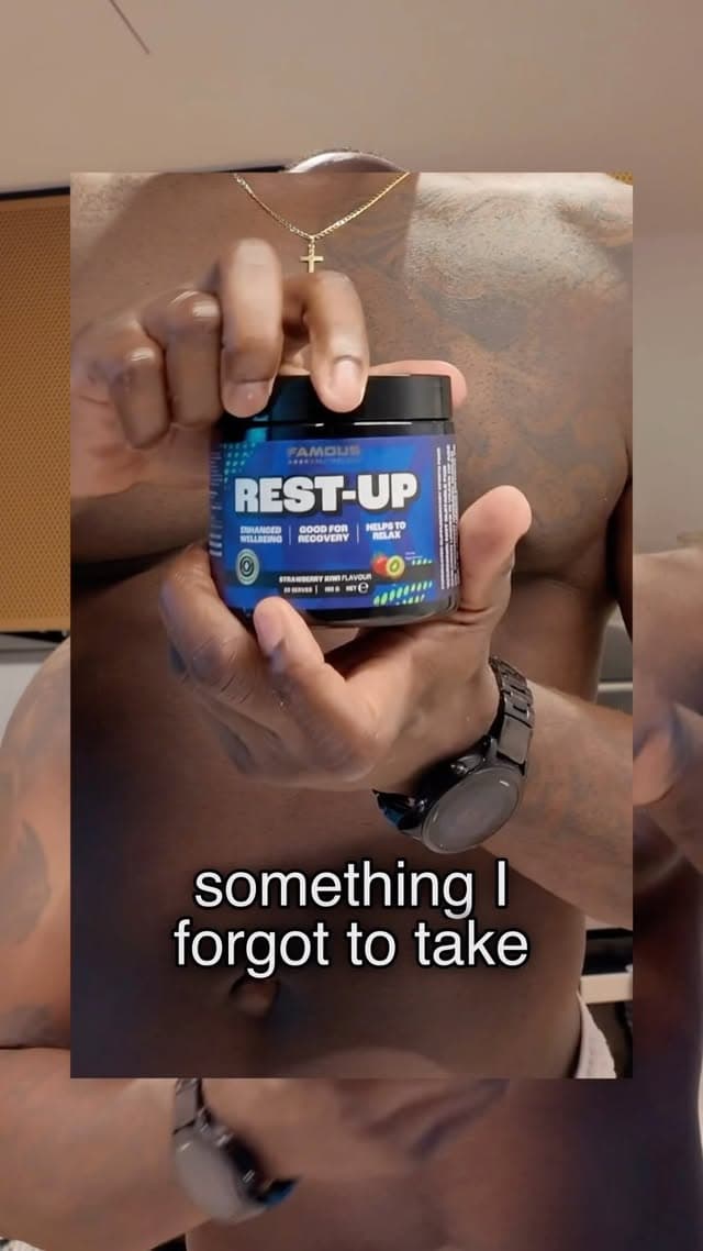 Famous Nutrition campaign still featuring David Momoh